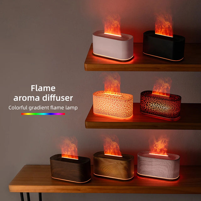 Diffuseur d'Arômes Effet Flamme – Humidificateur Silencieux