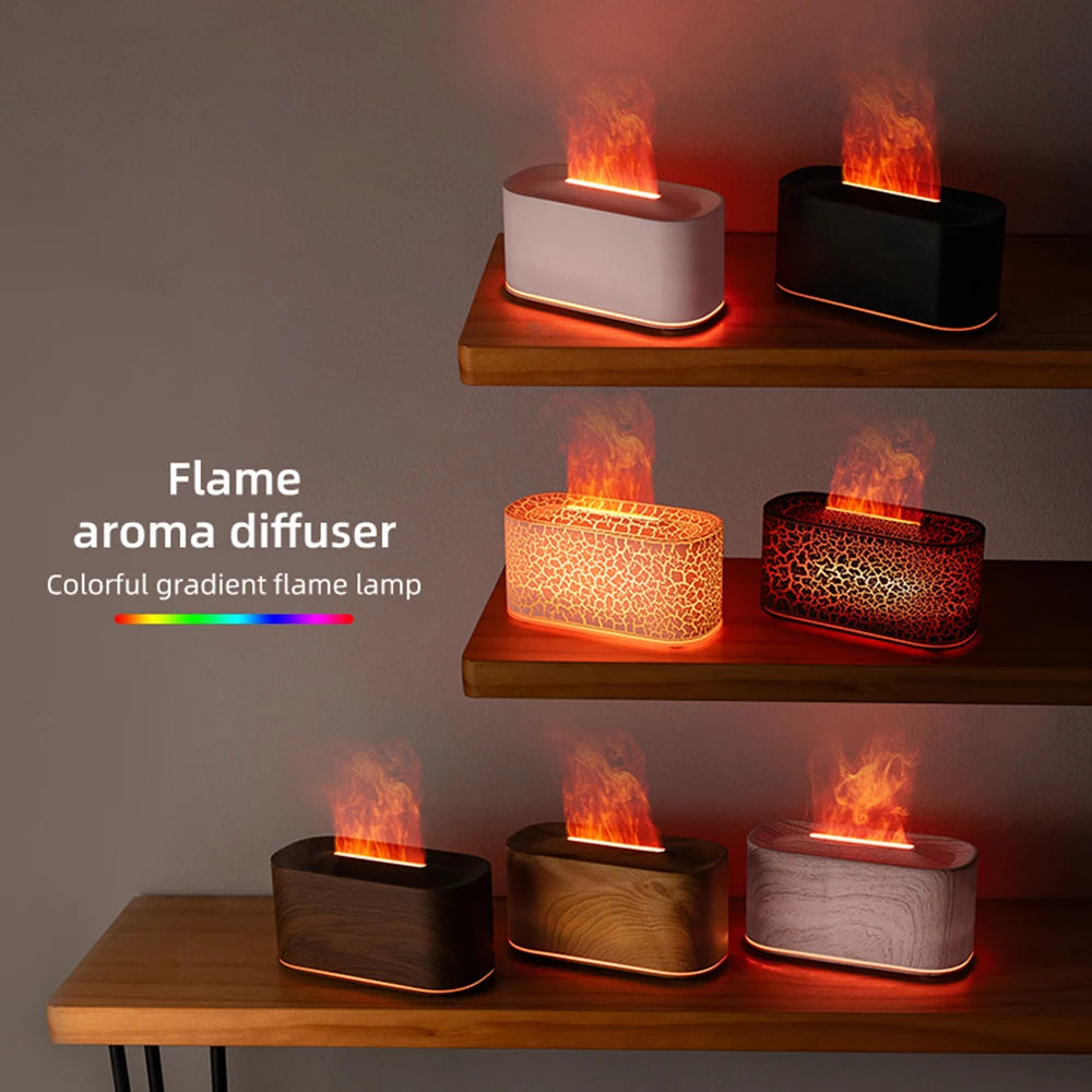 Diffuseur d'Arômes Effet Flamme – Humidificateur Silencieux