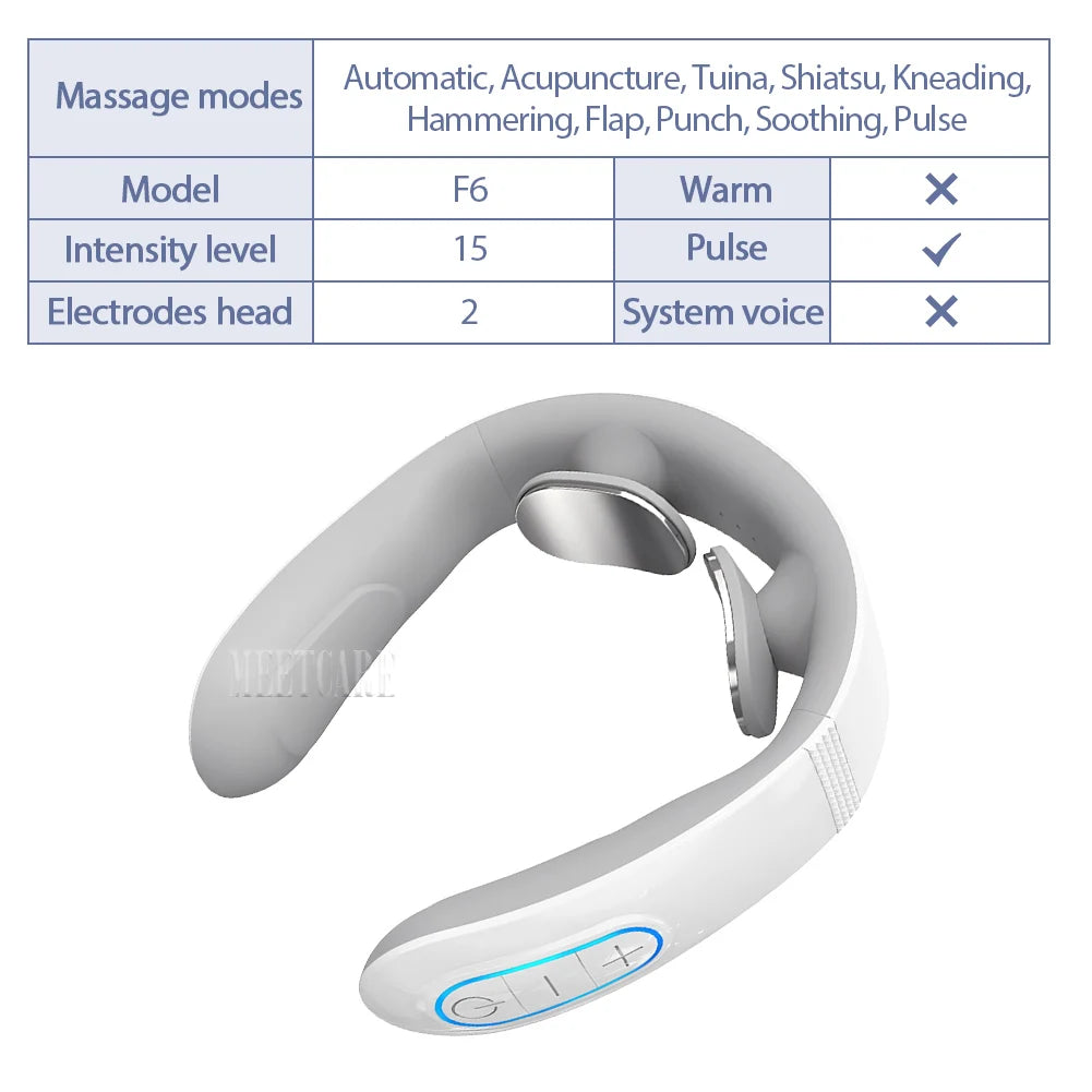 Masseur Cervical Intelligent Chauffant – Sans Fil