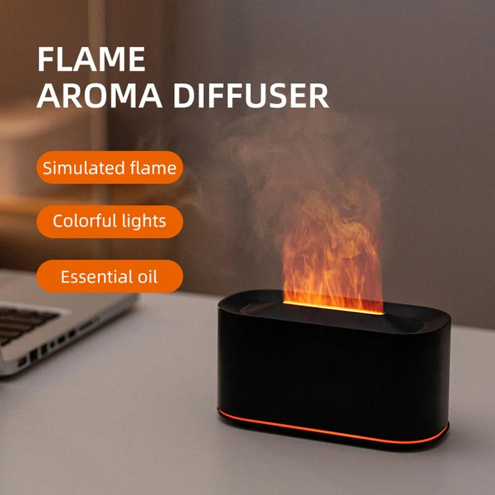 Diffuseur d'Arômes Effet Flamme – Humidificateur Silencieux