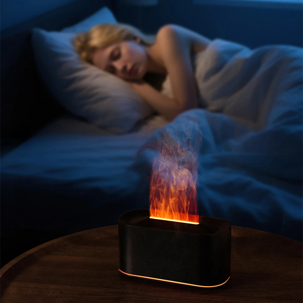 Diffuseur d'Arômes Effet Flamme – Humidificateur Silencieux