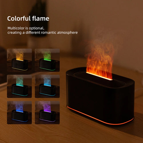Diffuseur d'Arômes Effet Flamme – Humidificateur Silencieux