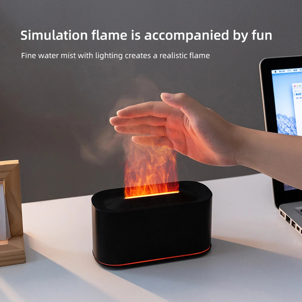 Diffuseur d'Arômes Effet Flamme – Humidificateur Silencieux