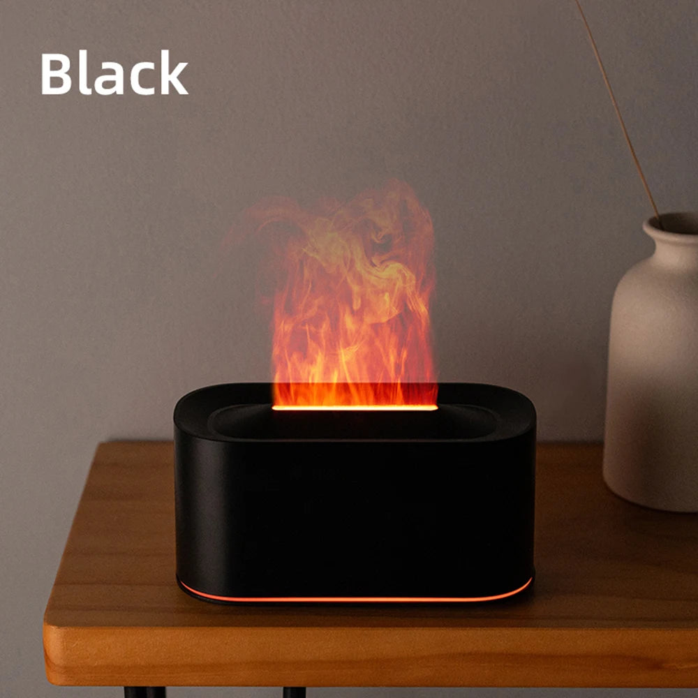 Diffuseur d'Arômes Effet Flamme – Humidificateur Silencieux